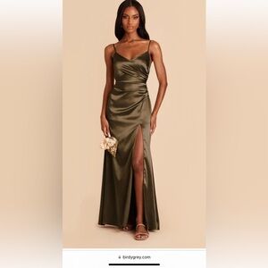Birdy Grey Catherine Shiny Olive Dress